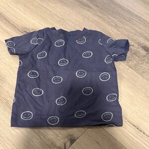 Carter's Blue Tee with Smiley Pattern